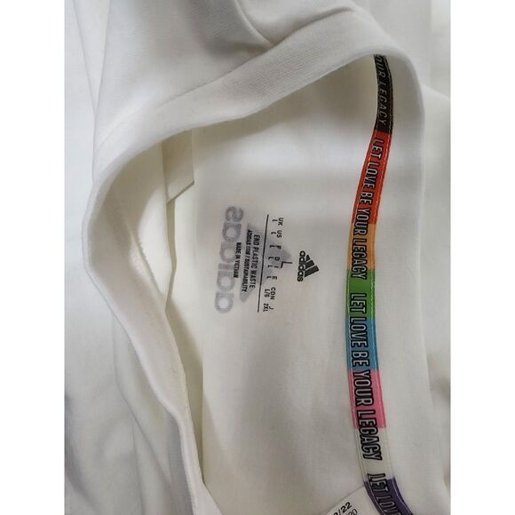 Adidas Long Sleeve Graphic Pride Tee "Let Love Be Your Legacy" (L) - Picture 6 of 7